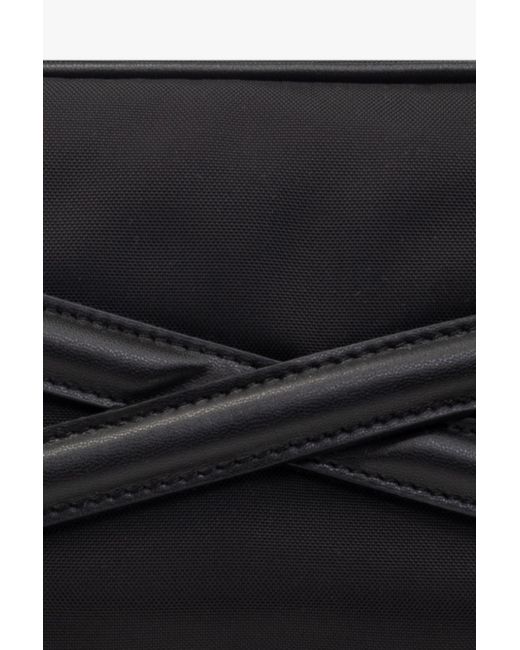 McQueen Black Zip-Around Toiletry Bag for men