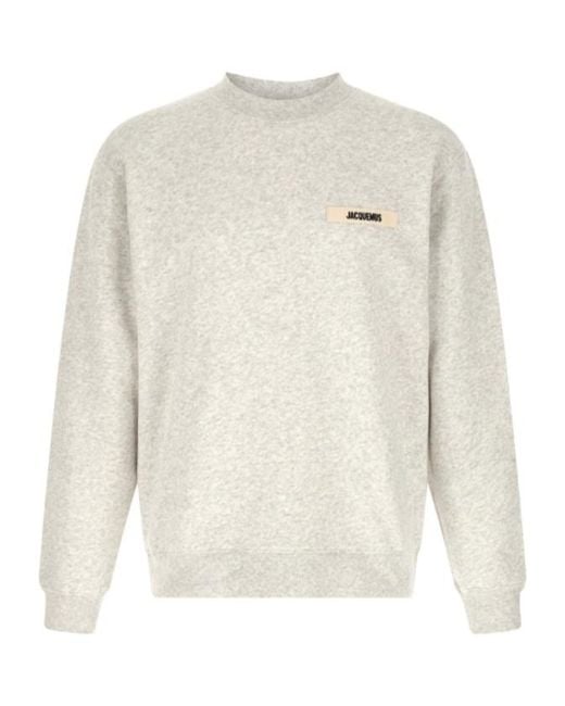 Jacquemus White The Gros Grain Sweatshirt for men