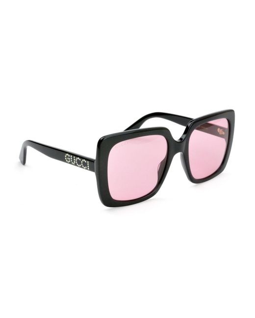 Gucci Purple Square Frame Sunglasses