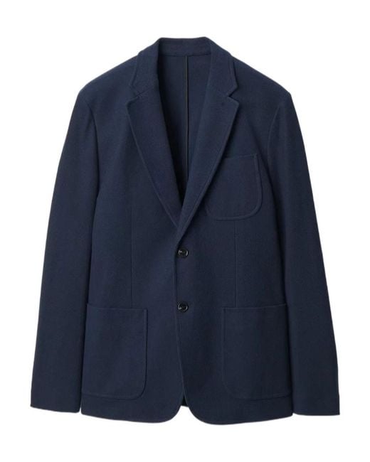 Rag & Bone Blue Skeleton Cotton Piqué-Knit Blazer for men