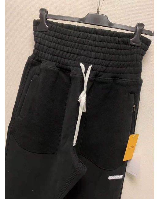XOXOGOODBOY Black High-Waisted Rope Sweatpants for men