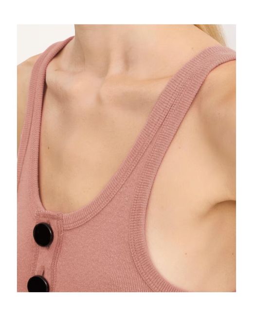Chloé Pink Cut-Out Cotton Top