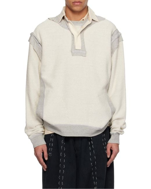 Maison Margiela White Décortiqué Sweatshirt