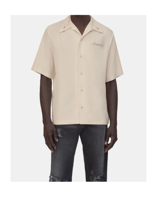Amiri White Stud Camp Shirt for men
