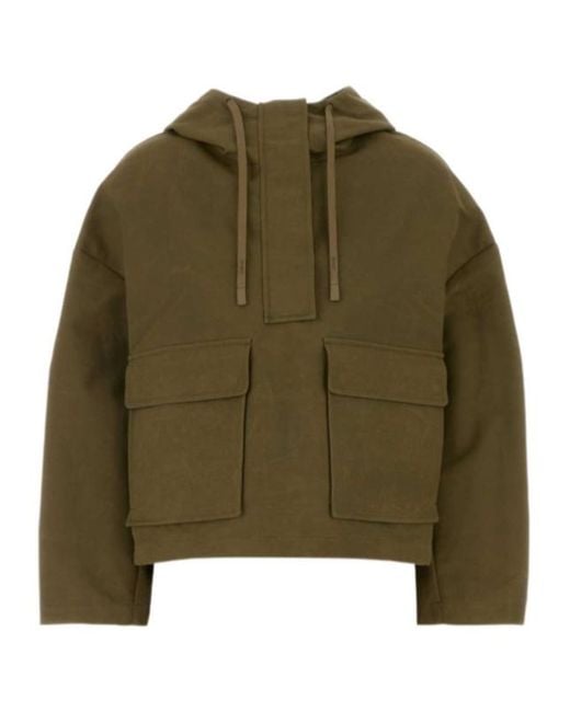 Herno Green Long-Sleeve Casual Jacket