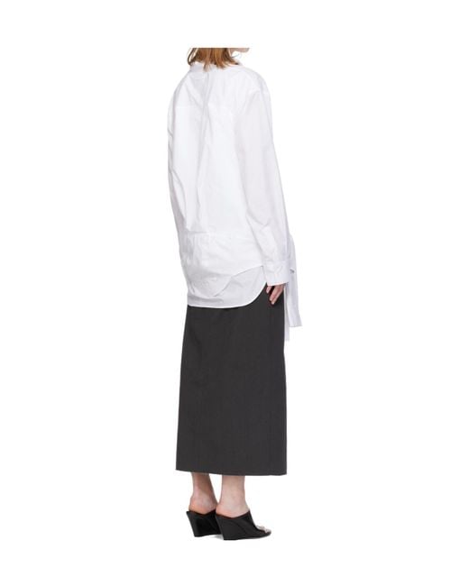 Jean Paul Gaultier White Long-Sleeved Shirt