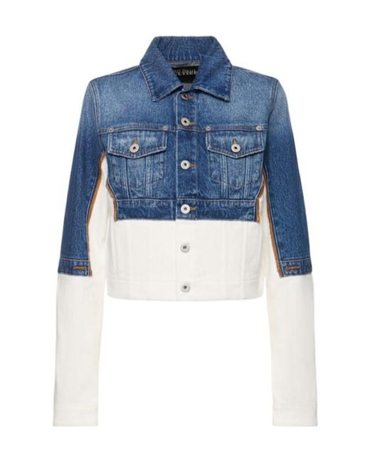Jean Paul Gaultier Blue Single-Breasted Button-Up Denim Jacket