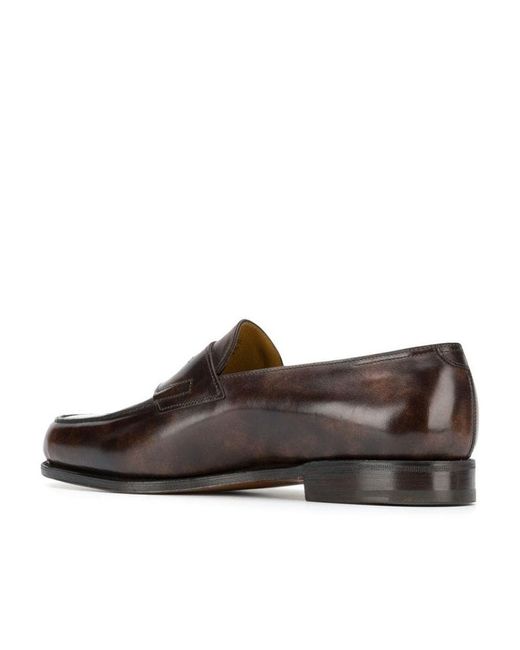 John Lobb Brown Lopez Loafers for men