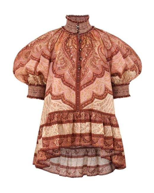 Zimmermann Multicolor Wanderlust Frill Blouse