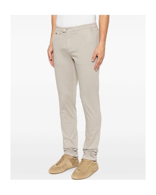 Tramarossa Gray Straight-Leg Casual Pants for men