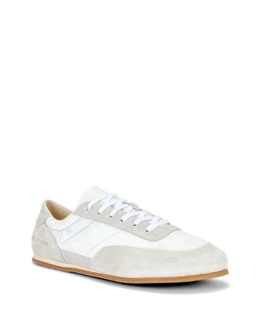 Common Projects White Minimal Runner Panelled Sneakers for men