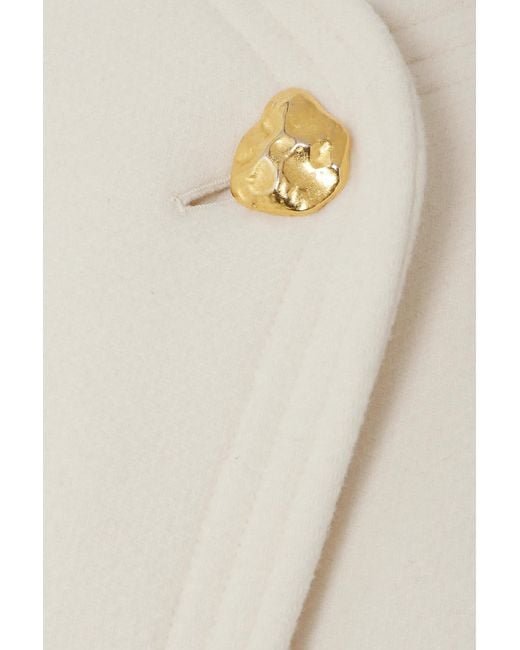 Chloé White Balloon-Sleeve Cropped Jacket