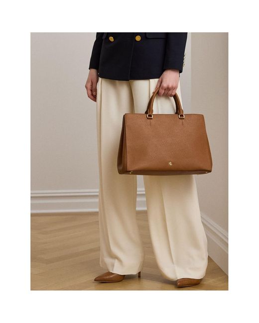 Ralph Lauren Brown Logo Detail Handbag