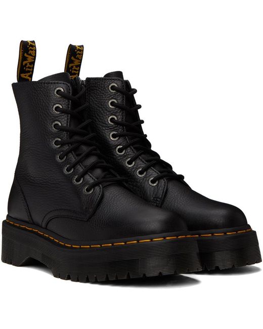 Dr. Martens Black Jadon Pisa Platform Sole Boots for men