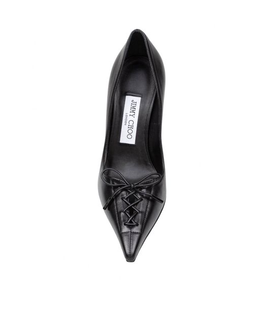 Jimmy Choo Black Scarlett 95 Heeled Pumps