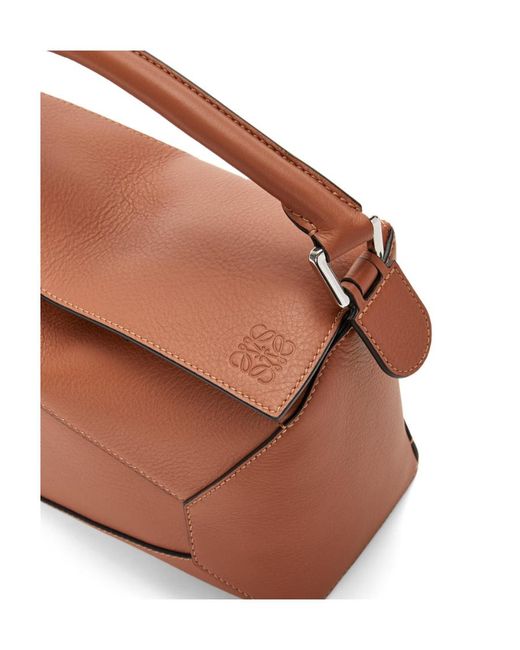 Loewe Brown Puzzle Small Shoulder Bag