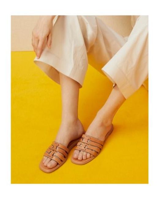 Tory Burch Brown Ines Multi-Strap Sandals