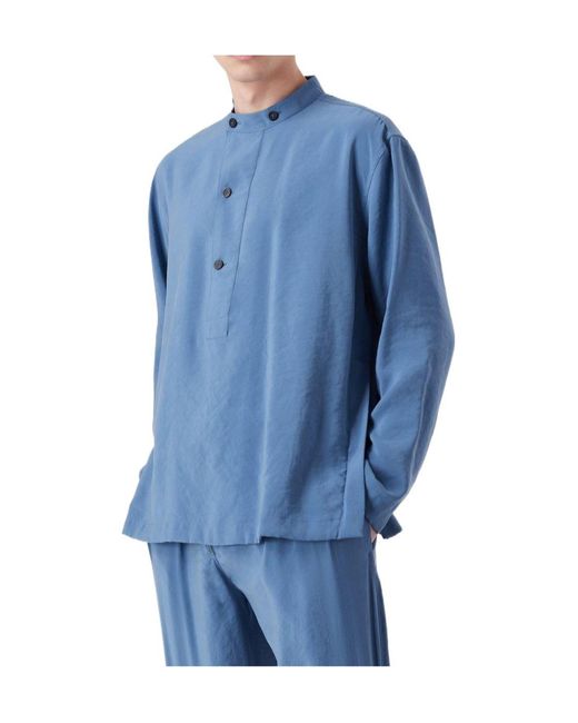 Emporio Armani Blue Long Sleeve Jacket for men