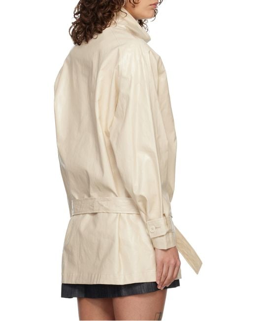 Paloma Wool Natural Belted Jacket