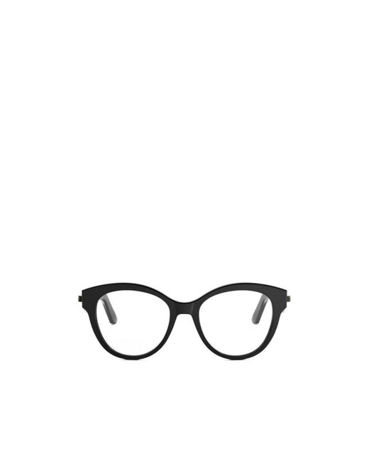 Dior White Eyewear Oval Frame Glasses for men
