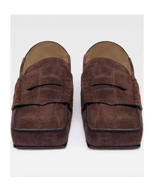 Jacquemus Brown Leather Boots Carre for men