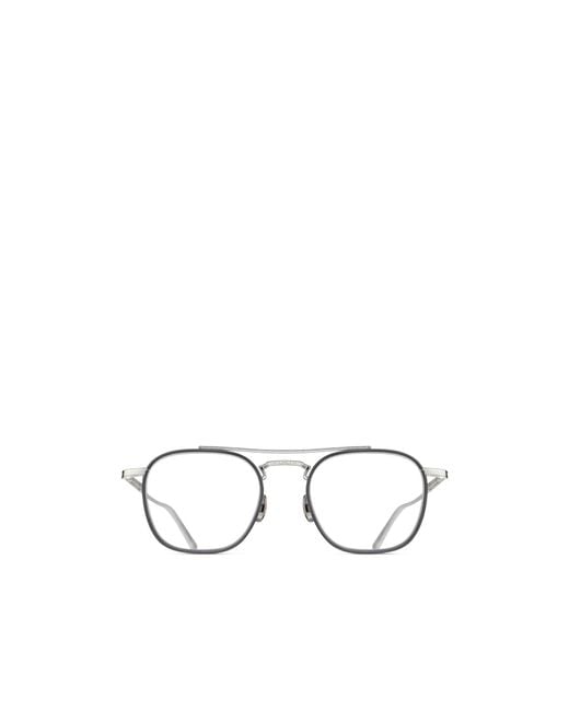 Matsuda White Full Frame Plain Mirror for men