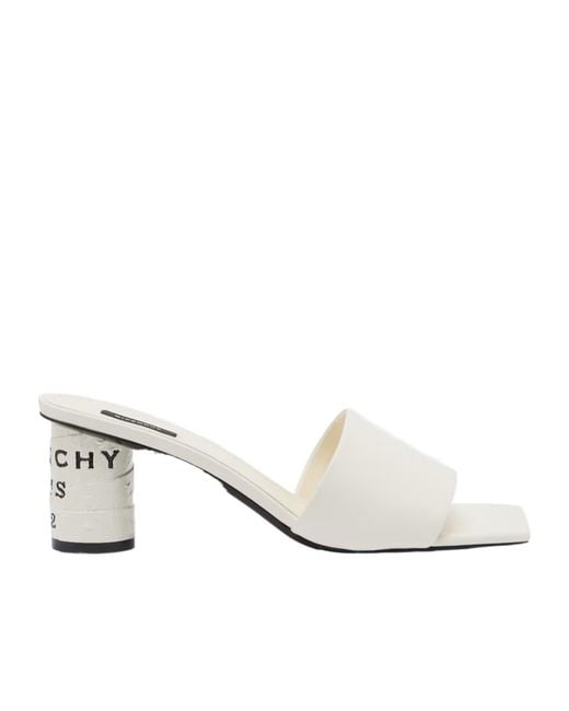 Givenchy White Tape High-Heeled Sandals