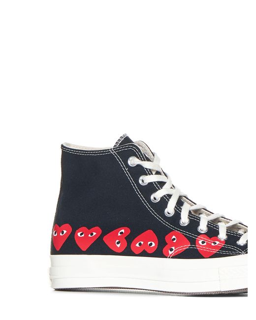 Comme des Garçons White Comme Des Garçons Play X Converse High-Top Sneakers for men