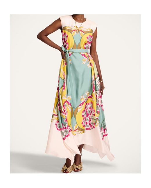 LaDoubleJ White La Doublej Sancarlo Printed Maxi Dress