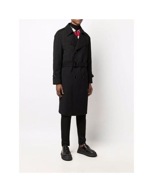 Céline Black Oversized Trench Coat for men