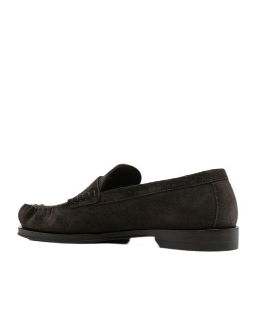 Henderson Black Sonia Penny-Strap Loafers