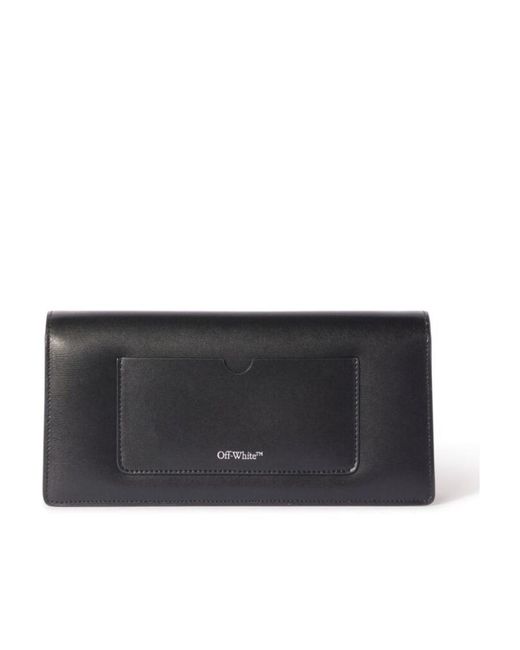 Off-White c/o Virgil Abloh Black Jitney 1.0 Logo Plaque Small Shoulder Bag