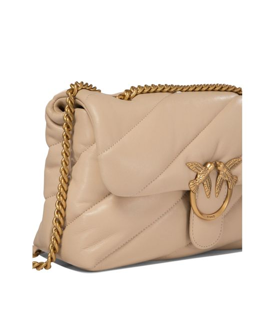 Pinko Natural Love Classic Puff Quilted Shoulder Bag