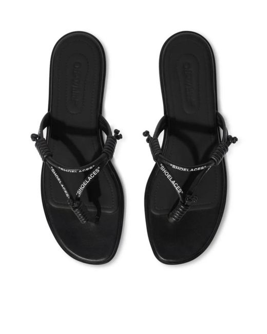 Off-White c/o Virgil Abloh Black Sholace Sandals