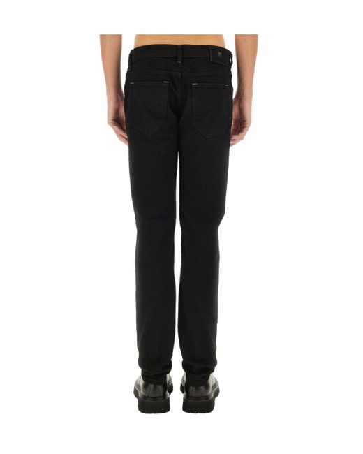 Pt Pantaloni Blue Pt Torino Swing Low-Rise Straight-Leg Jeans