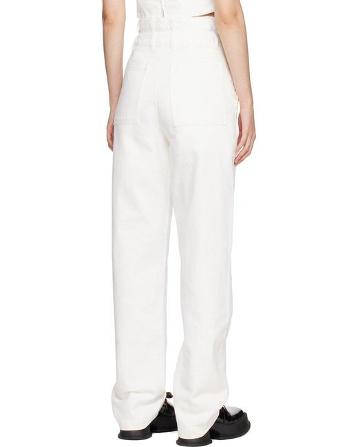 ShuShu/Tong White Double Jeans