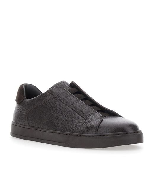 Doucal's Black Spencer Sneakers for men