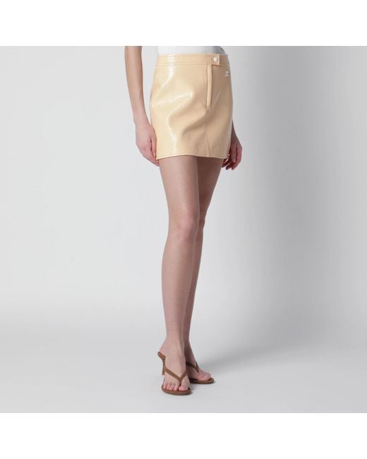 Courreges White Vinyle Reedition Skirt