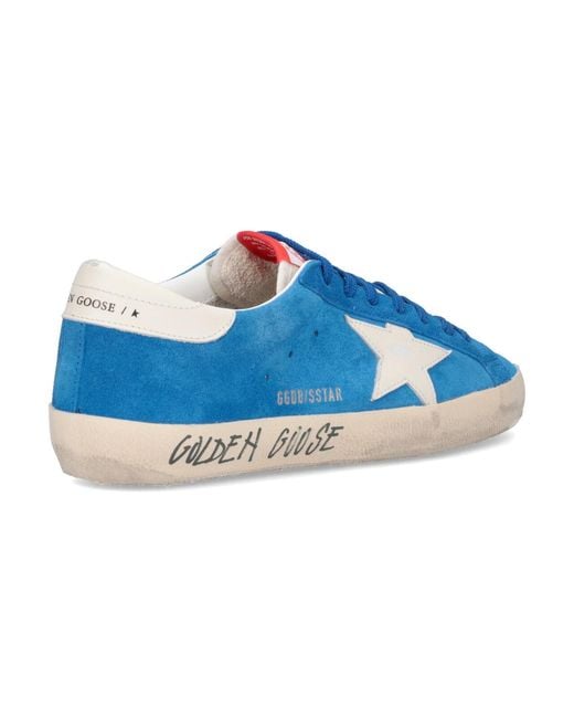 Golden Goose Deluxe Brand Blue Superstar Low-Top Sneakers for men