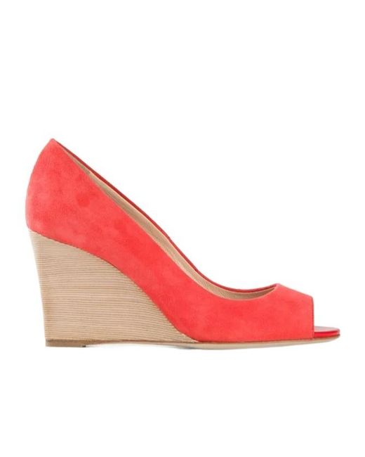 Tod's Red Wedge Pumps