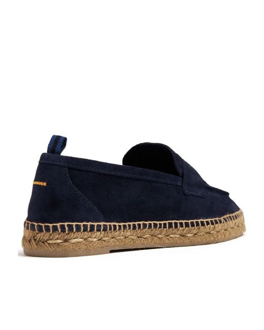 Castaner Blue Castañer Penny Loafer Espadrilles for men