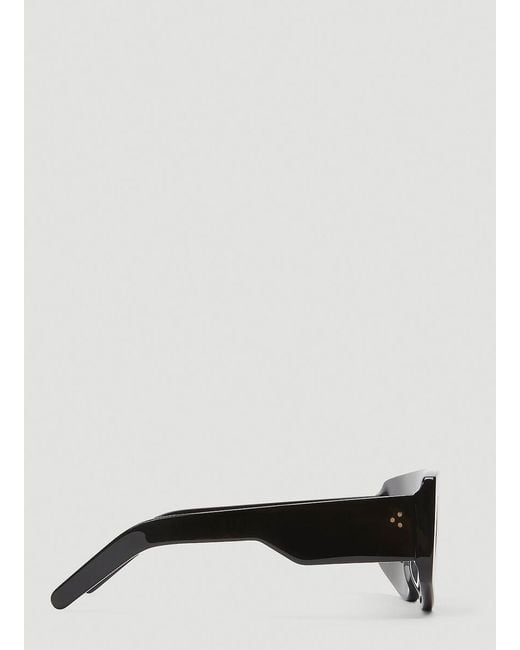 Rick Owens Black Phleg Shield Sunglasses