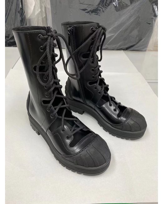 Dior Black Laced Boots