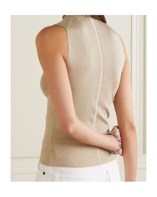 The Row Natural Turtleneck Top