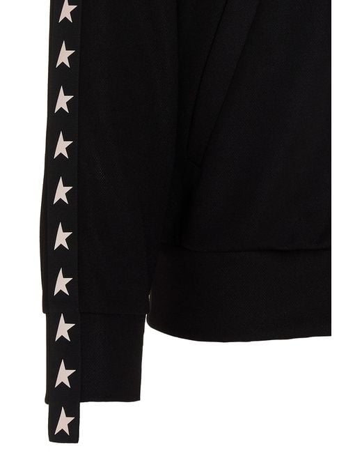 Golden Goose Deluxe Brand Black Star Tape Zipped Jacket for men