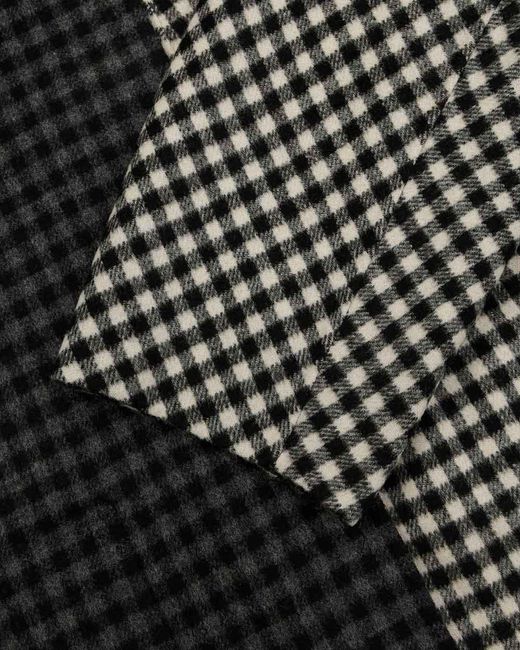 Weekend by Maxmara Black Plaid Double-Sided Short Coat