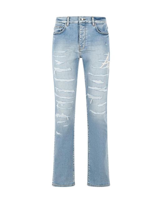 Amiri Blue Distressed Slim Jeans for men