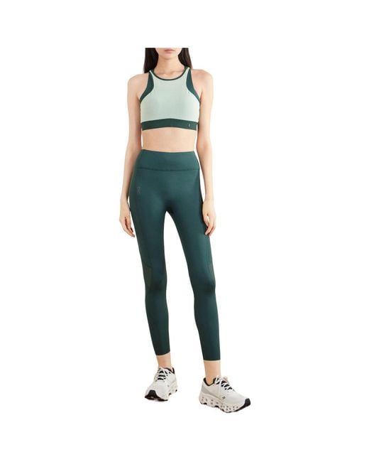 On Shoes Blue Performance Recycled Sports Bra
