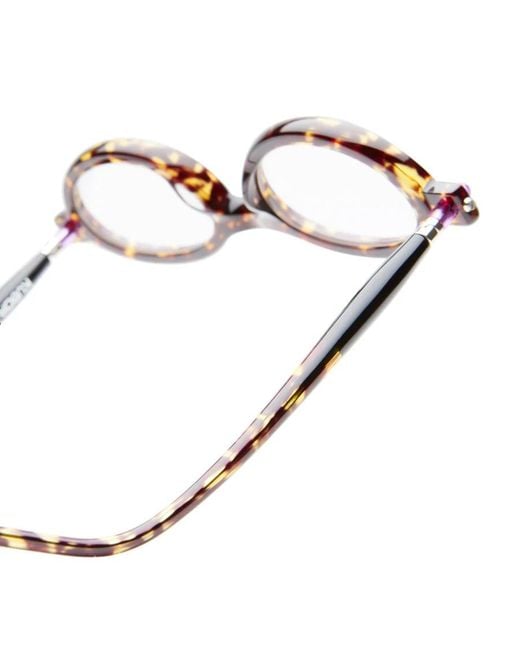 Kuboraum White Round-Frame Glasses for men