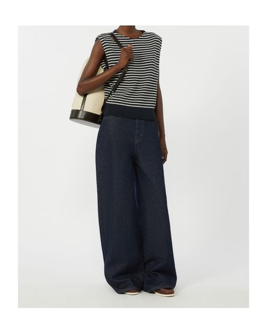 Weekend by Maxmara Blue Tabella Wide Leg Jeans